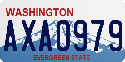WA license plate AXA0979