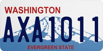 WA license plate AXA1011