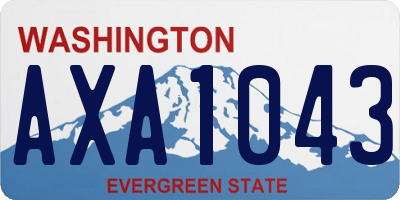 WA license plate AXA1043