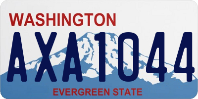 WA license plate AXA1044