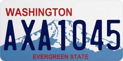 WA license plate AXA1045