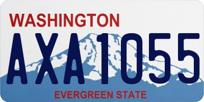 WA license plate AXA1055