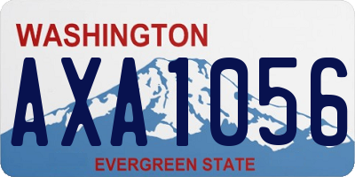 WA license plate AXA1056