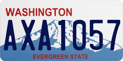 WA license plate AXA1057