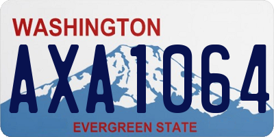 WA license plate AXA1064