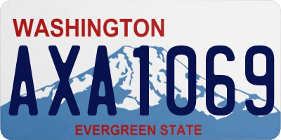 WA license plate AXA1069