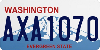 WA license plate AXA1070