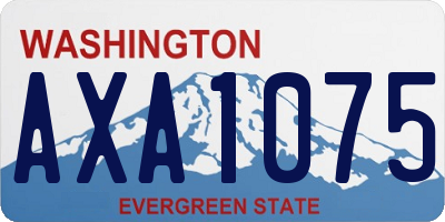 WA license plate AXA1075