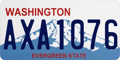 WA license plate AXA1076