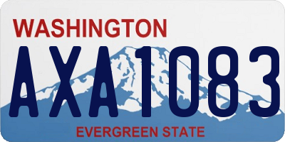 WA license plate AXA1083