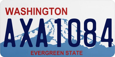 WA license plate AXA1084