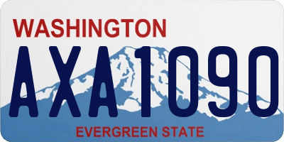 WA license plate AXA1090