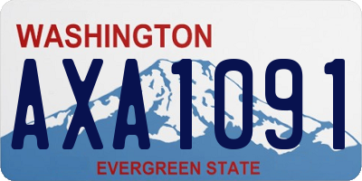 WA license plate AXA1091
