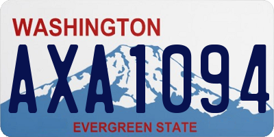 WA license plate AXA1094
