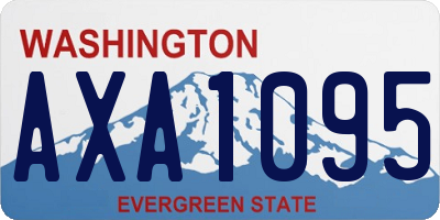WA license plate AXA1095