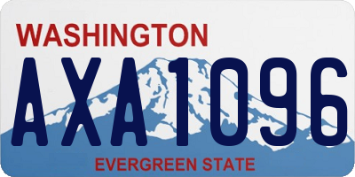 WA license plate AXA1096
