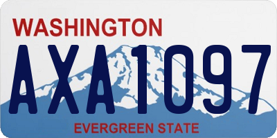WA license plate AXA1097