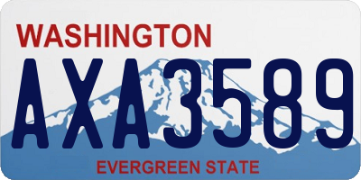 WA license plate AXA3589