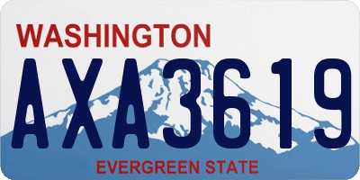 WA license plate AXA3619