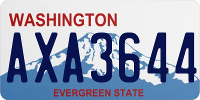 WA license plate AXA3644