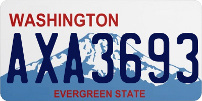 WA license plate AXA3693
