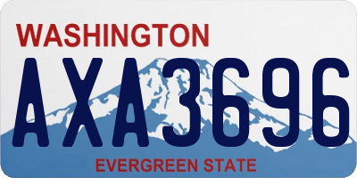 WA license plate AXA3696