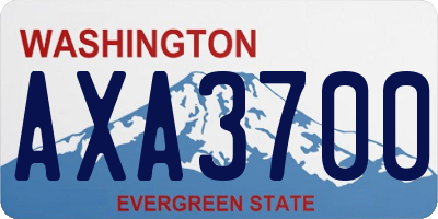 WA license plate AXA3700