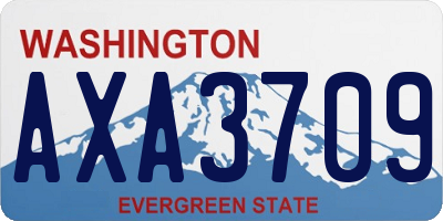 WA license plate AXA3709