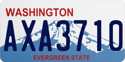 WA license plate AXA3710