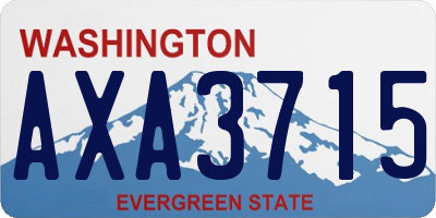 WA license plate AXA3715