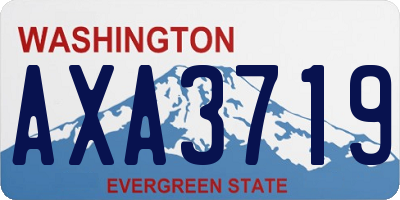 WA license plate AXA3719