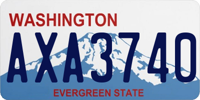 WA license plate AXA3740