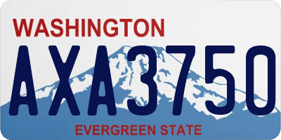 WA license plate AXA3750