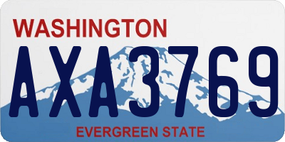 WA license plate AXA3769