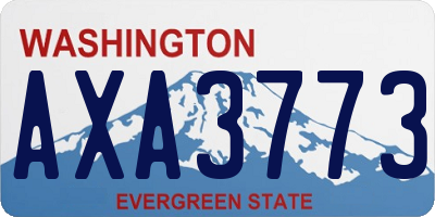 WA license plate AXA3773