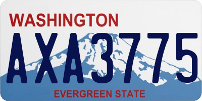 WA license plate AXA3775