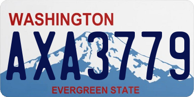 WA license plate AXA3779
