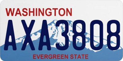 WA license plate AXA3808