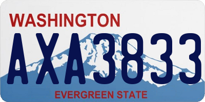WA license plate AXA3833