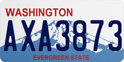 WA license plate AXA3873
