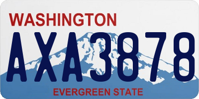 WA license plate AXA3878
