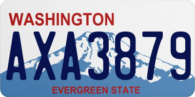 WA license plate AXA3879