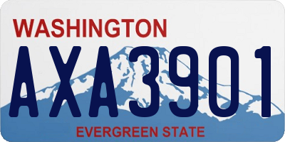 WA license plate AXA3901