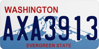 WA license plate AXA3913