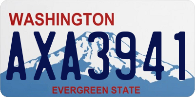 WA license plate AXA3941