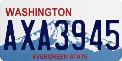WA license plate AXA3945