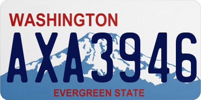 WA license plate AXA3946