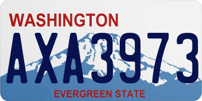 WA license plate AXA3973