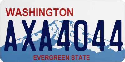 WA license plate AXA4044