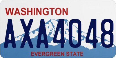 WA license plate AXA4048